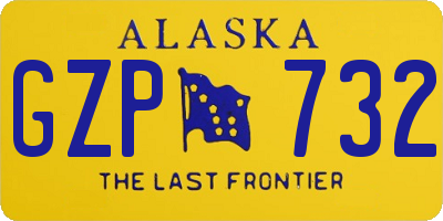 AK license plate GZP732