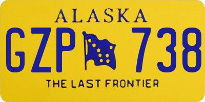 AK license plate GZP738