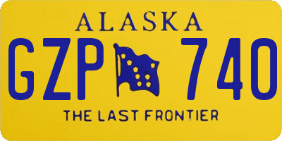 AK license plate GZP740