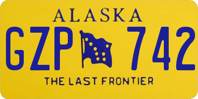AK license plate GZP742