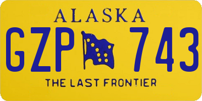 AK license plate GZP743