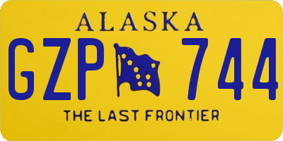 AK license plate GZP744