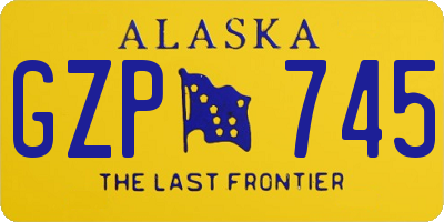 AK license plate GZP745
