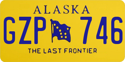 AK license plate GZP746