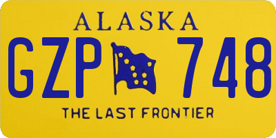 AK license plate GZP748