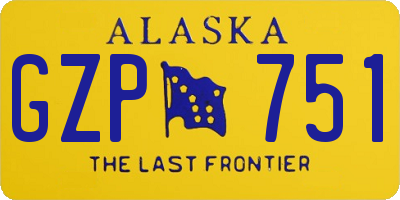 AK license plate GZP751