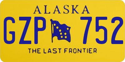 AK license plate GZP752