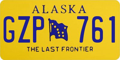 AK license plate GZP761