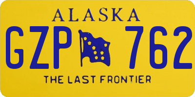 AK license plate GZP762