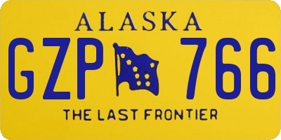 AK license plate GZP766