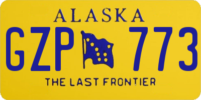 AK license plate GZP773