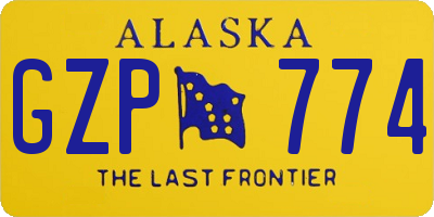 AK license plate GZP774