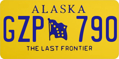 AK license plate GZP790