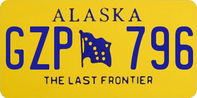 AK license plate GZP796