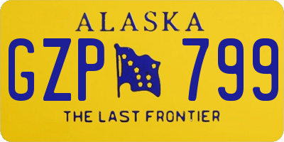 AK license plate GZP799