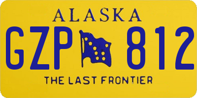 AK license plate GZP812