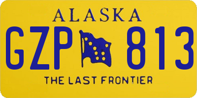 AK license plate GZP813