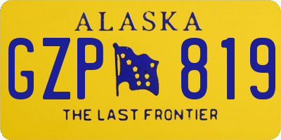 AK license plate GZP819