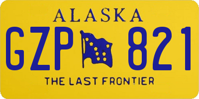 AK license plate GZP821