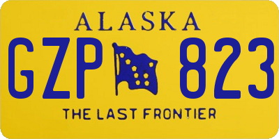 AK license plate GZP823