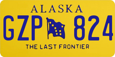 AK license plate GZP824