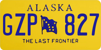 AK license plate GZP827
