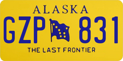 AK license plate GZP831