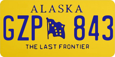 AK license plate GZP843