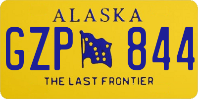 AK license plate GZP844