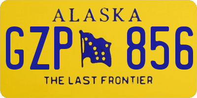 AK license plate GZP856