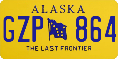 AK license plate GZP864