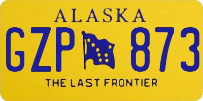 AK license plate GZP873
