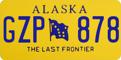 AK license plate GZP878