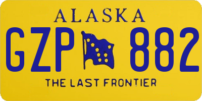 AK license plate GZP882