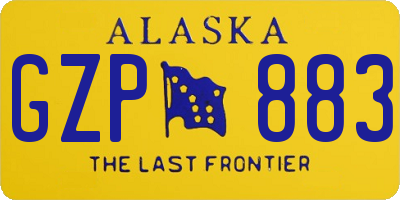 AK license plate GZP883
