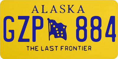 AK license plate GZP884