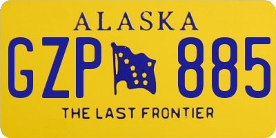 AK license plate GZP885