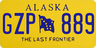 AK license plate GZP889