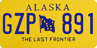 AK license plate GZP891