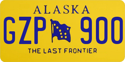 AK license plate GZP900