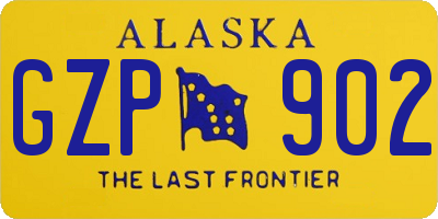 AK license plate GZP902