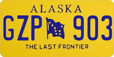 AK license plate GZP903