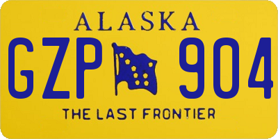 AK license plate GZP904