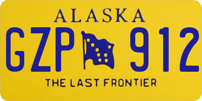 AK license plate GZP912