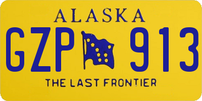 AK license plate GZP913