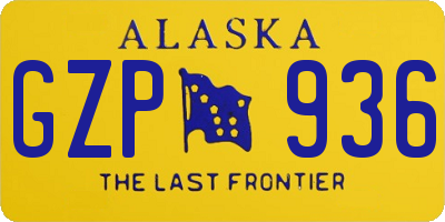 AK license plate GZP936