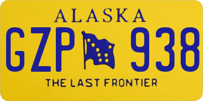 AK license plate GZP938