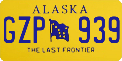 AK license plate GZP939