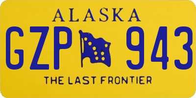 AK license plate GZP943