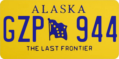 AK license plate GZP944